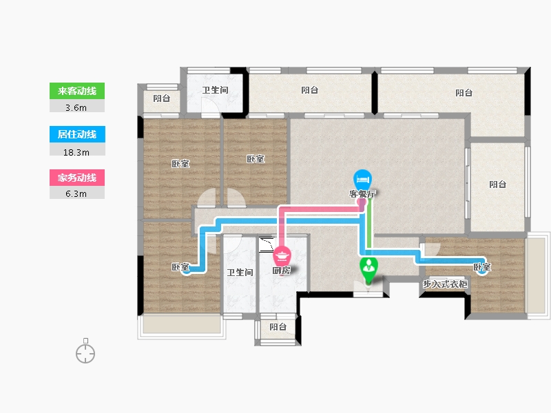 广东省-广州市-天健云山府-145.37-户型库-动静线