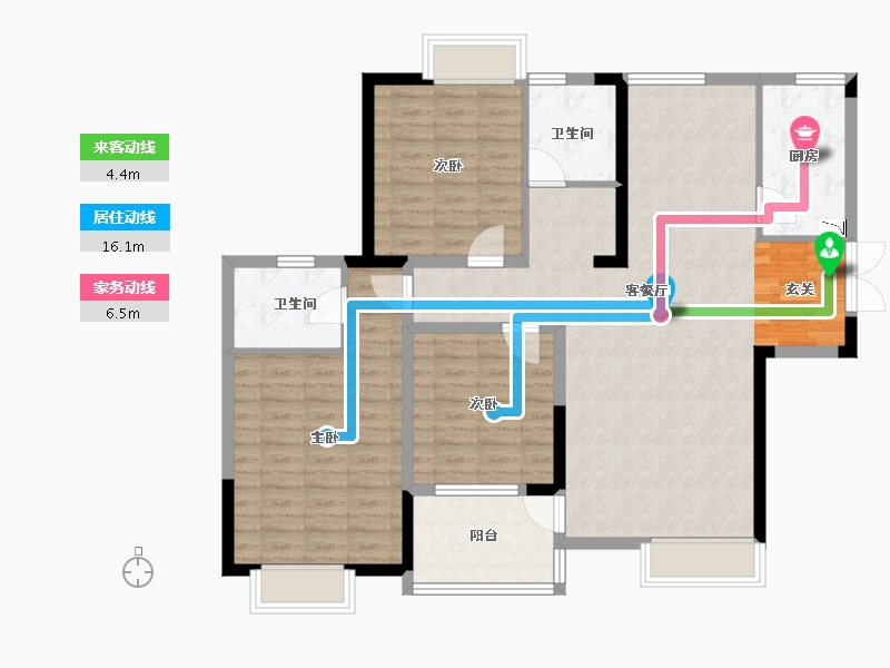 山东省-枣庄市-中兴世纪城-112.00-户型库-动静线