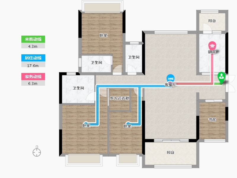 广东省-惠州市-方直君御-143.66-户型库-动静线