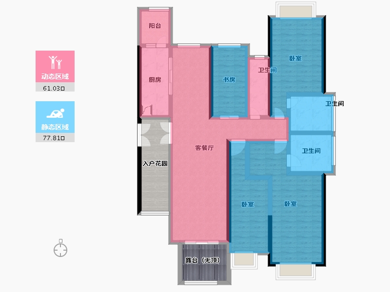 广东省-惠州市-方直君御-138.00-户型库-动静分区