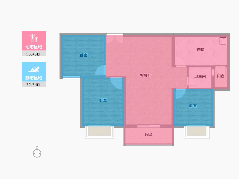 湖北省-荆州市-联投国际城-79.21-户型库-动静分区