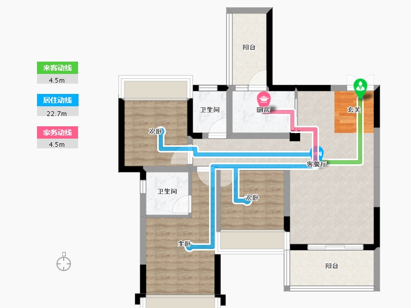 重庆-undefined-璞缇1号-79.24-户型库-动静线