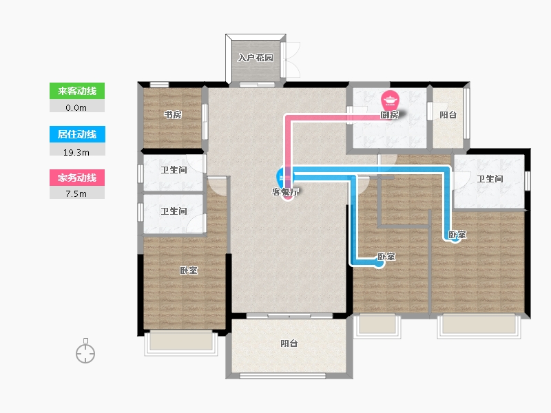 广东省-惠州市-方直君御-156.19-户型库-动静线