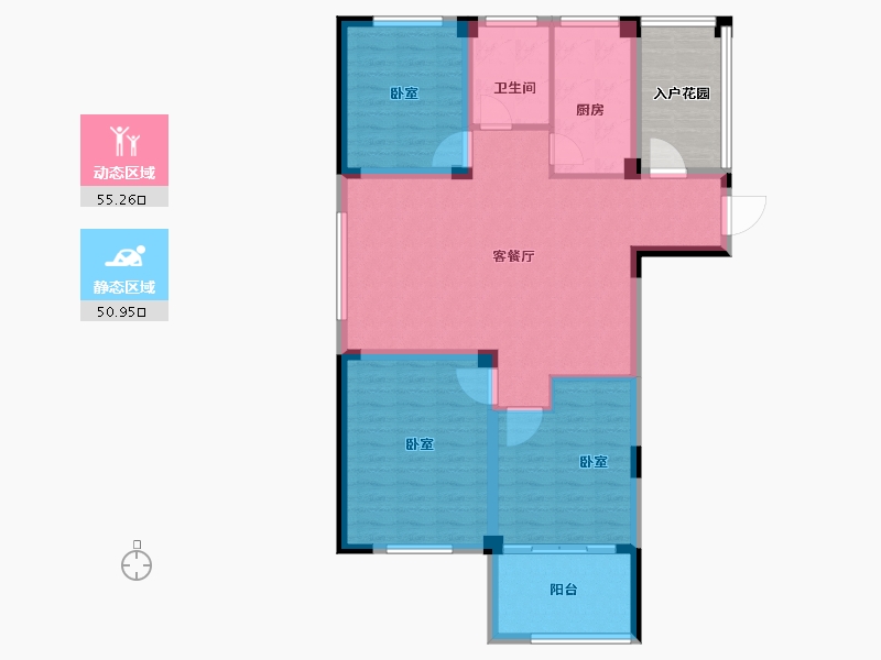 安徽省-六安市-丰泰·卡地亚湾-103.02-户型库-动静分区