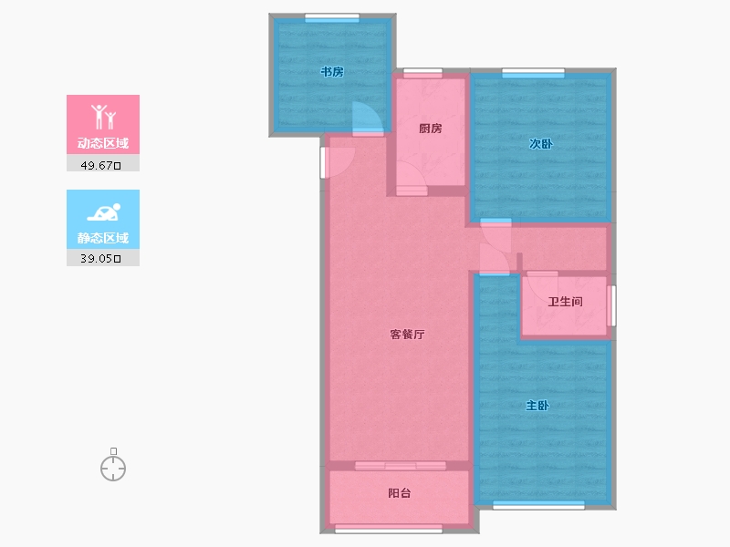 安徽省-蚌埠市-禹泽园-78.48-户型库-动静分区