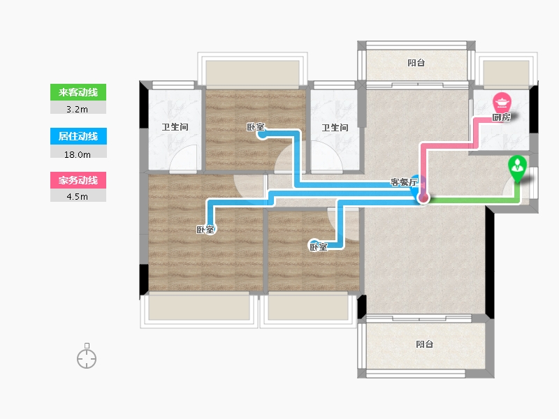 广东省-江门市-名城上都-70.18-户型库-动静线