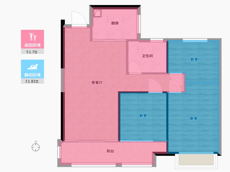 湖南省-常德市-中建·生态智慧城-76.26-户型库-动静分区