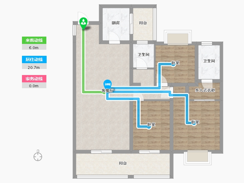 湖南省-株洲市-亿都澜庭-96.21-户型库-动静线