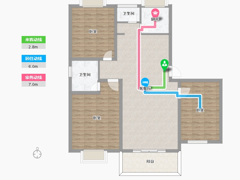 河南省-信阳市-怡景学苑-113.00-户型库-动静线