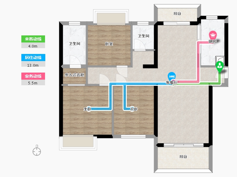 广东省-惠州市-新力东园-89.75-户型库-动静线