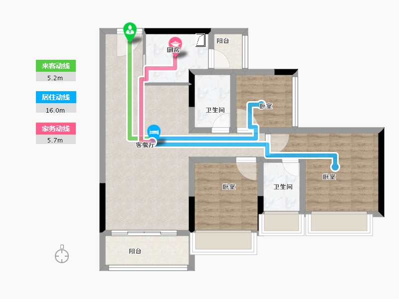 广东省-珠海市-龙光·玖龙湾-79.00-户型库-动静线