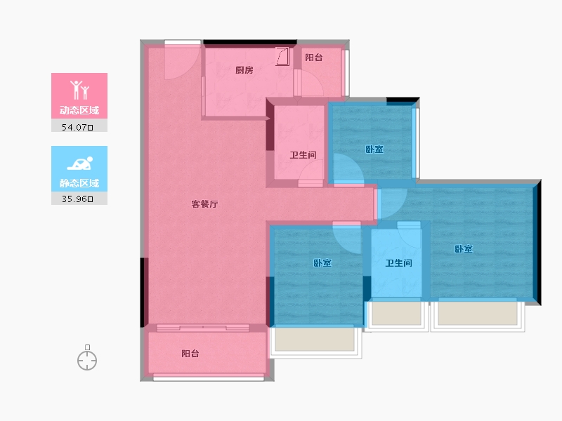 广东省-珠海市-龙光·玖龙湾-79.00-户型库-动静分区