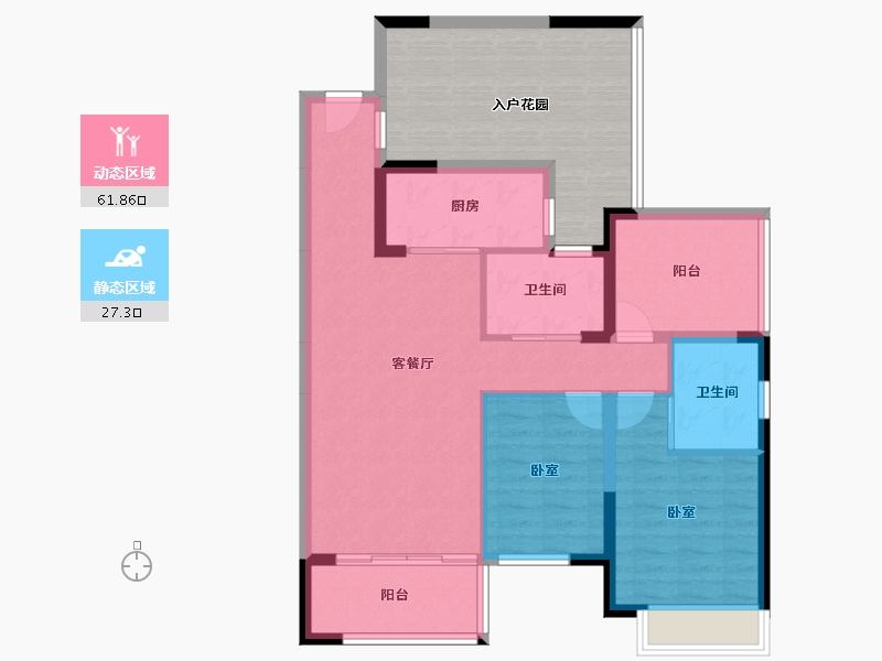 广东省-江门市-龍灣路九號-97.29-户型库-动静分区