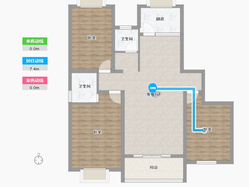 河南省-信阳市-怡景学苑-109.00-户型库-动静线