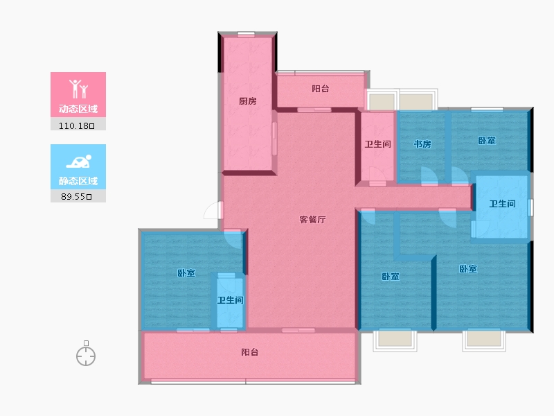 湖南省-株洲市-攸州碧桂园·攸州府-178.00-户型库-动静分区