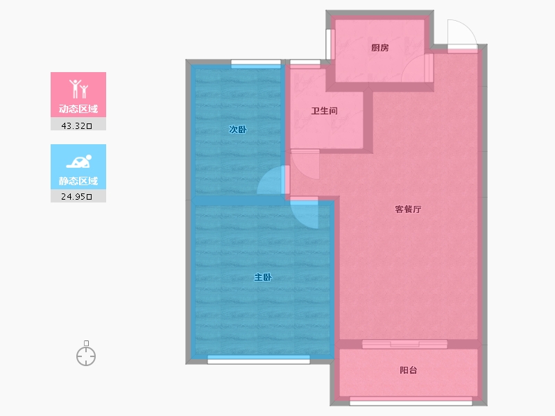 安徽省-蚌埠市-禹泽园-60.30-户型库-动静分区