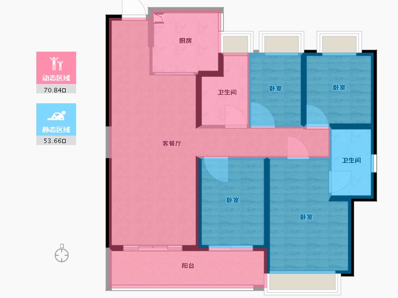 湖北省-武汉市-招商江山和樾-112.00-户型库-动静分区