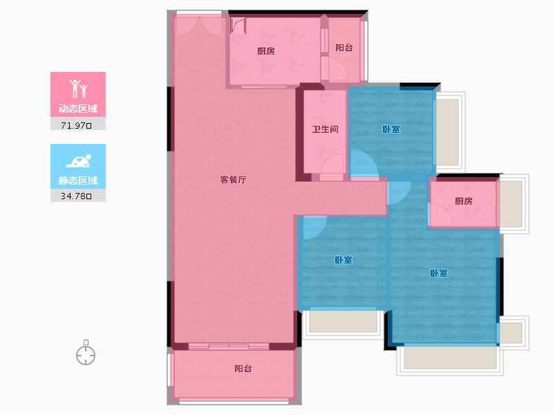 广东省-梅州市-正兴城-95.98-户型库-动静分区