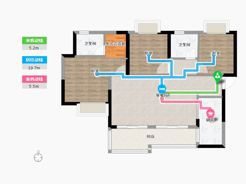 广东省-江门市-台山恒大名都-89.77-户型库-动静线