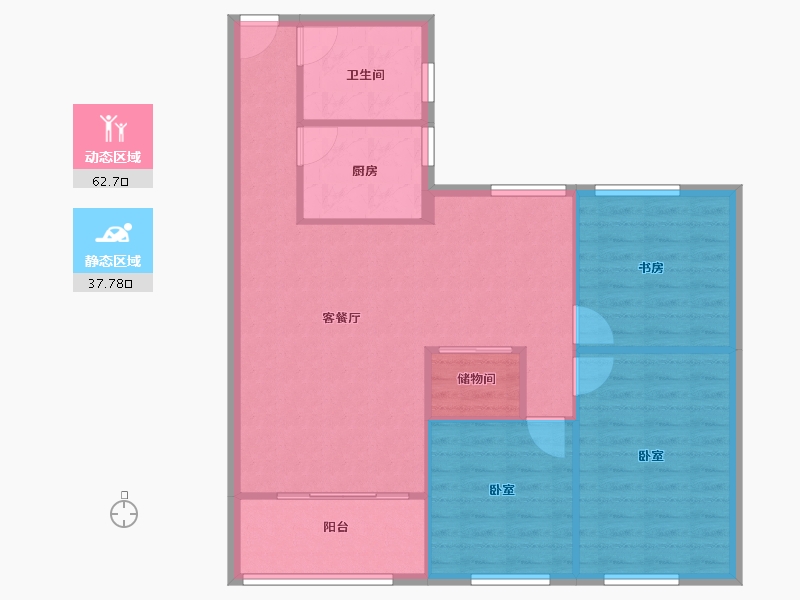 浙江省-宁波市-天安壹街区-92.04-户型库-动静分区