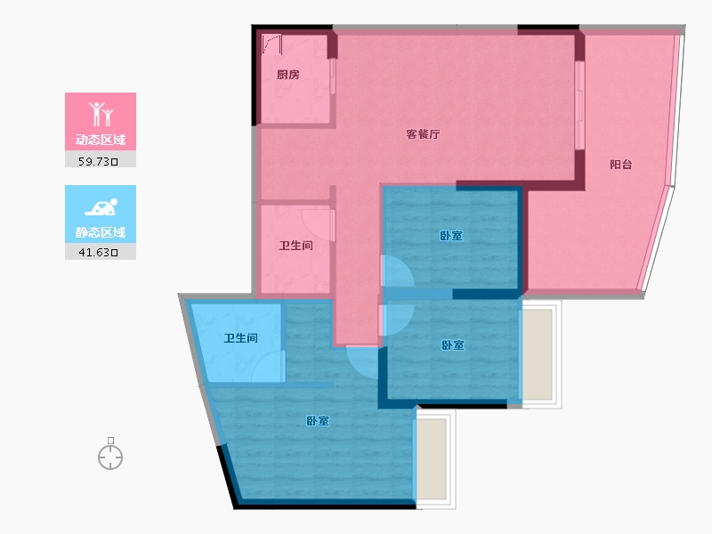 广东省-湛江市-鼎龙湾国际海洋度假区-90.03-户型库-动静分区