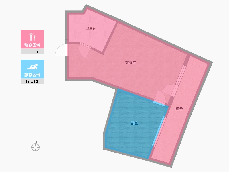 辽宁省-葫芦岛市-海天印象-49.04-户型库-动静分区