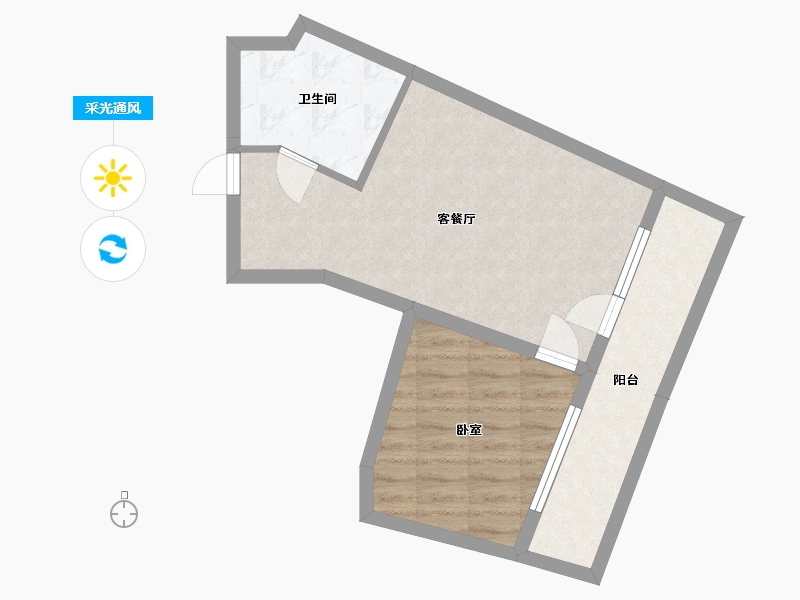 辽宁省-葫芦岛市-海天印象-49.04-户型库-采光通风