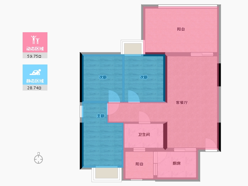 广东省-惠州市-中洲半岛城邦-79.18-户型库-动静分区