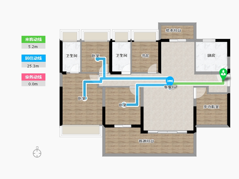 广东省-湛江市-碧桂园·岭南盛世-124.85-户型库-动静线