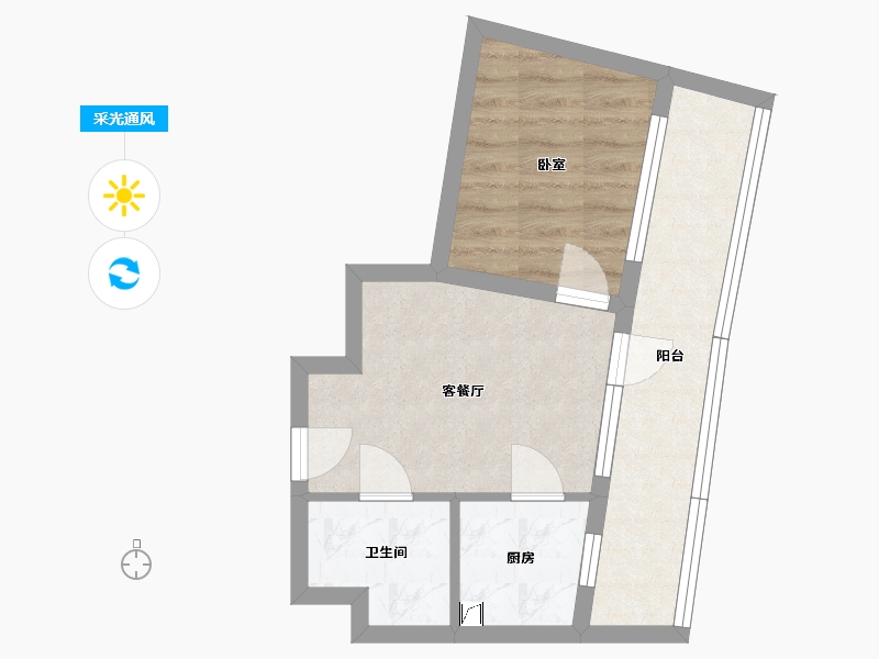 辽宁省-葫芦岛市-海天印象-38.62-户型库-采光通风