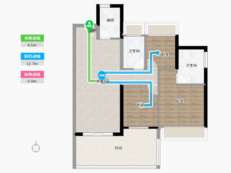 广东省-湛江市-鼎龙湾国际海洋度假区-83.88-户型库-动静线