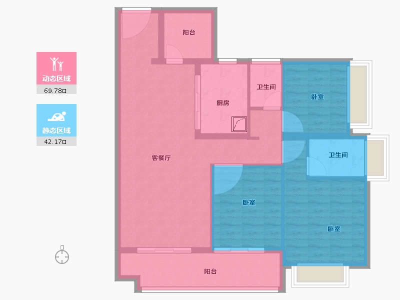 广东省-湛江市-湛江招商国际邮轮城-101.00-户型库-动静分区