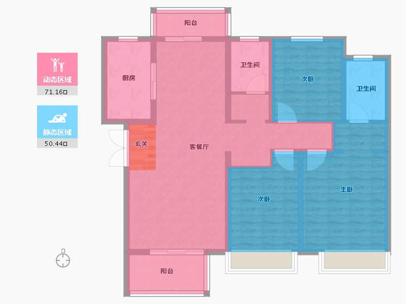 河南省-平顶山市-建业公园里-108.99-户型库-动静分区