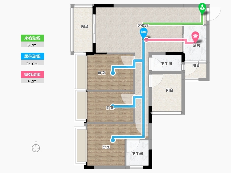 广东省-佛山市-天丰誉城-99.00-户型库-动静线