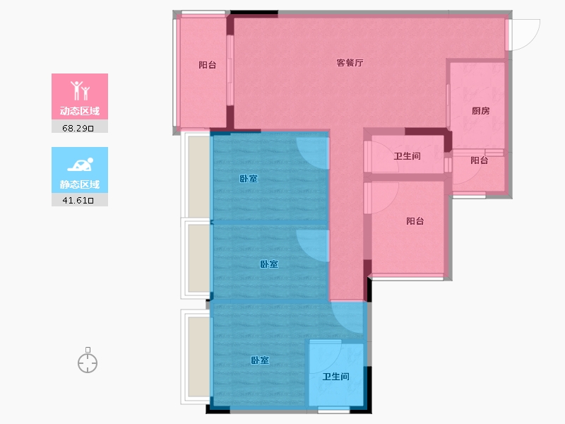 广东省-佛山市-天丰誉城-99.00-户型库-动静分区