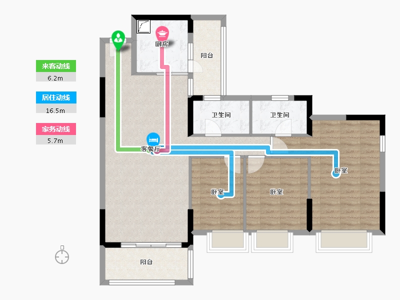 广东省-惠州市-集美盛禾华府-102.26-户型库-动静线