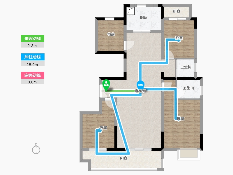 河南省-商丘市-万宝首府-110.60-户型库-动静线