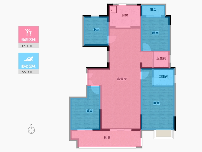 河南省-商丘市-万宝首府-110.60-户型库-动静分区