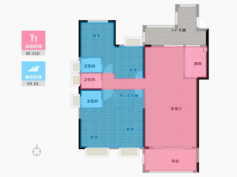 广东省-汕头市-天悦湾-157.00-户型库-动静分区