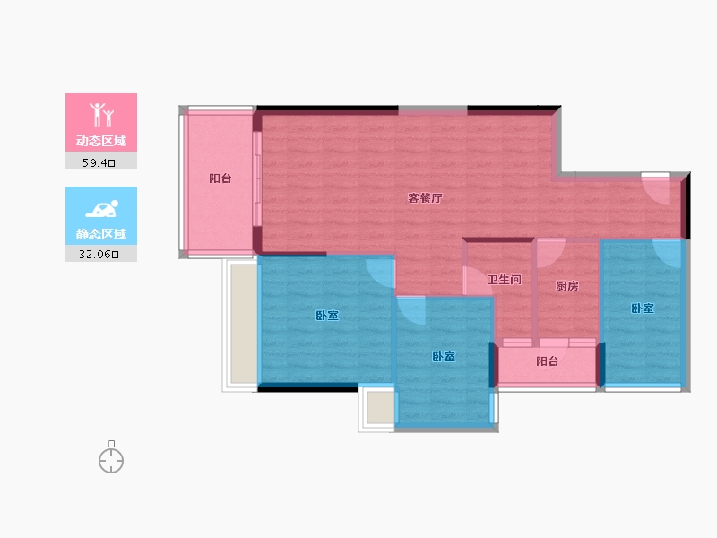 广东省-湛江市-名城世家-82.79-户型库-动静分区