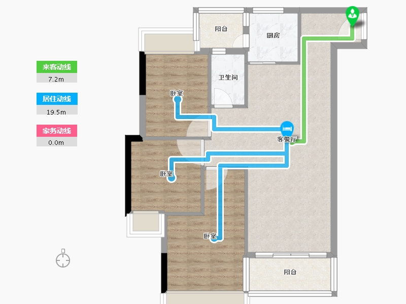 广东省-湛江市-中盛祈和公寓-81.00-户型库-动静线