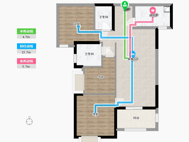 湖南省-长沙市-建发•中央公园-79.01-户型库-动静线