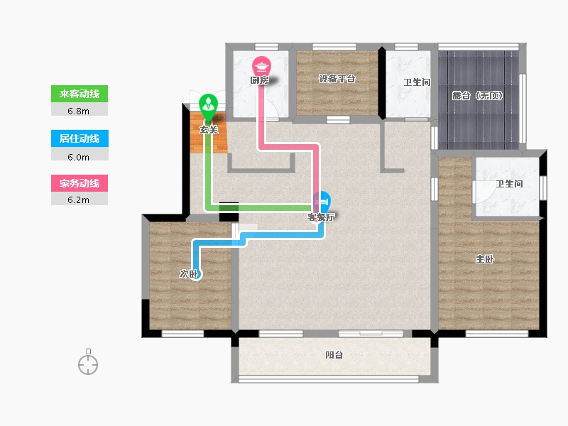 山东省-潍坊市-翔凯上城浞府-112.01-户型库-动静线