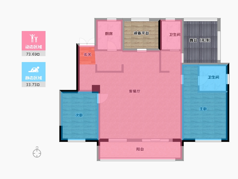 山东省-潍坊市-翔凯上城浞府-112.01-户型库-动静分区