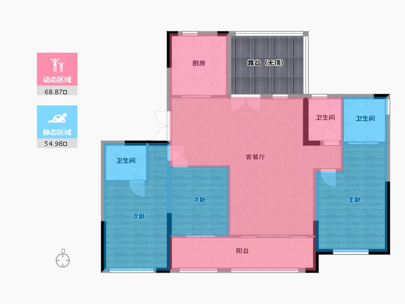 山东省-潍坊市-翔凯上城浞府-124.00-户型库-动静分区