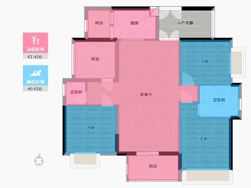 广东省-惠州市-中洲半岛城邦-100.29-户型库-动静分区