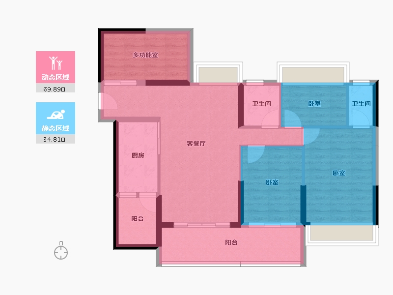 广东省-湛江市-幸福丽舍-93.95-户型库-动静分区