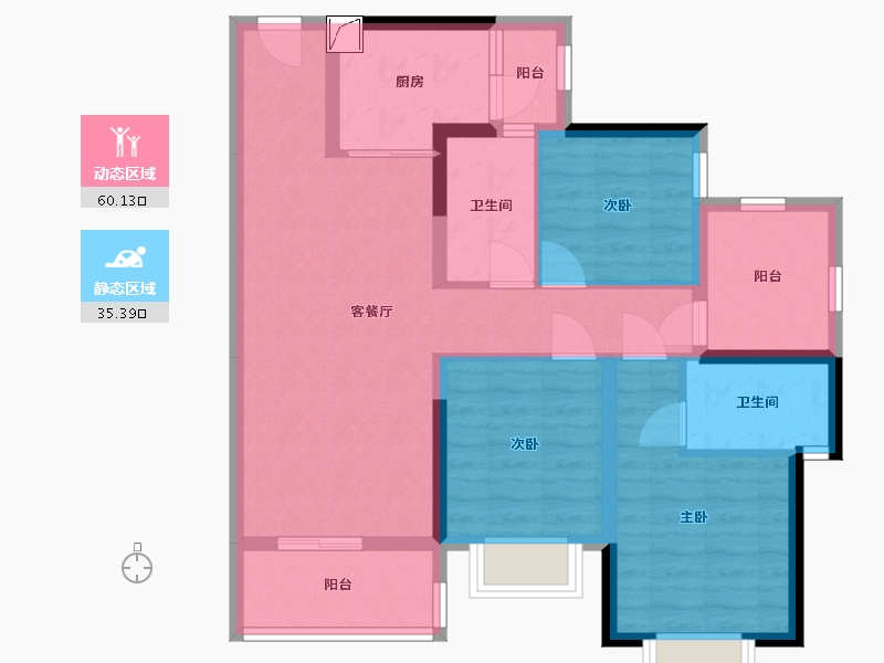 广东省-惠州市-中洲半岛城邦-83.91-户型库-动静分区