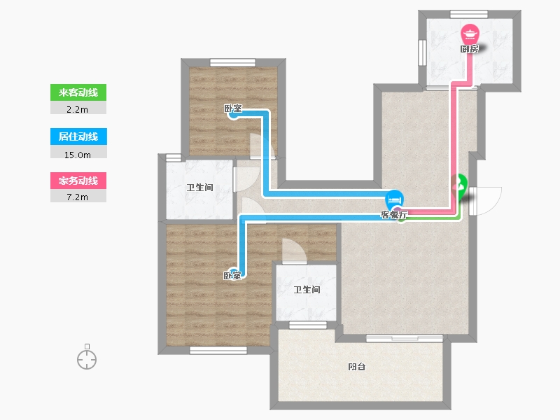 湖南省-常德市-阳光首府-78.66-户型库-动静线