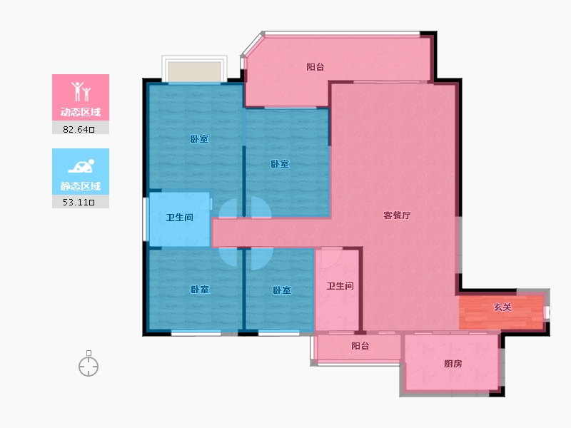 湖南省-邵阳市-和盛中央公园二期-124.40-户型库-动静分区